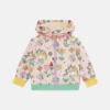 Impermeabile con cappuccio e stampa floreale Impermeabile con cappuccio e stampa floreale