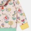Impermeabile con cappuccio e stampa floreale Impermeabile con cappuccio e stampa floreale