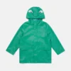 Impermeabile con cappuccio e stampa grafica Frog
