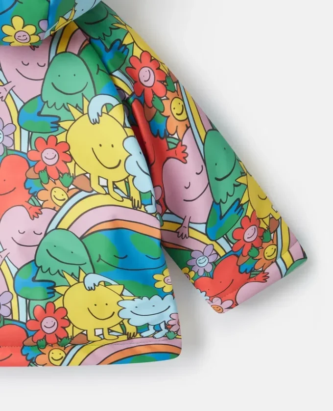 Impermeabile con stampa Earth Friends Impermeabile con stampa Earth Friends