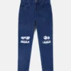 Jeans a gamba dritta con grafica mostruosa Jeans a gamba dritta con grafica mostruosa
