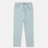 Jeans a gamba dritta con logo medaglione Jeans a gamba dritta con logo medaglione