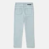 Jeans a gamba dritta con logo medaglione Jeans a gamba dritta con logo medaglione
