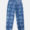 Jeans a gamba dritta con stampa Monster Jeans a gamba dritta con stampa Monster