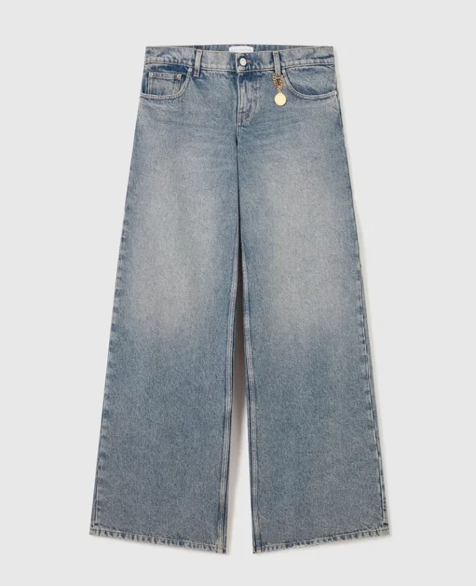 Jeans a gamba larga con lavaggio vintage Jeans a gamba larga con lavaggio vintage