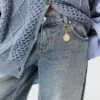 Jeans a gamba larga con lavaggio vintage Jeans a gamba larga con lavaggio vintage