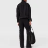Jeans a vita alta con gamba dritta e inserti in pizzo Jeans a vita alta con gamba dritta e inserti in pizzo