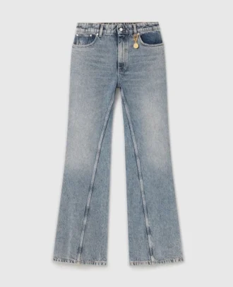 Jeans bootcut con lavaggio vintage
