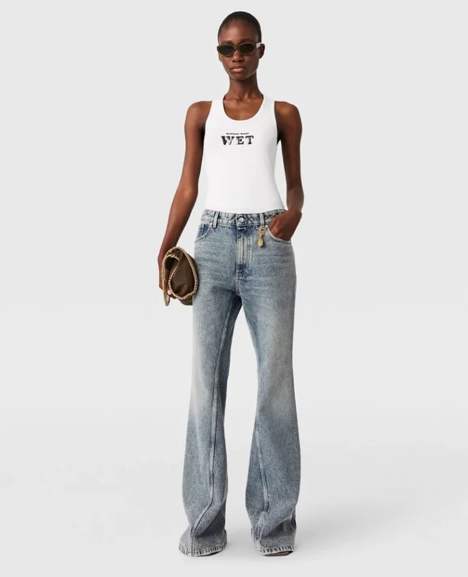 Jeans bootcut con lavaggio vintage Jeans bootcut con lavaggio vintage