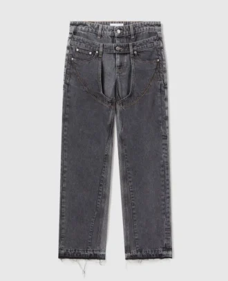 Jeans Chap con doppia cintura