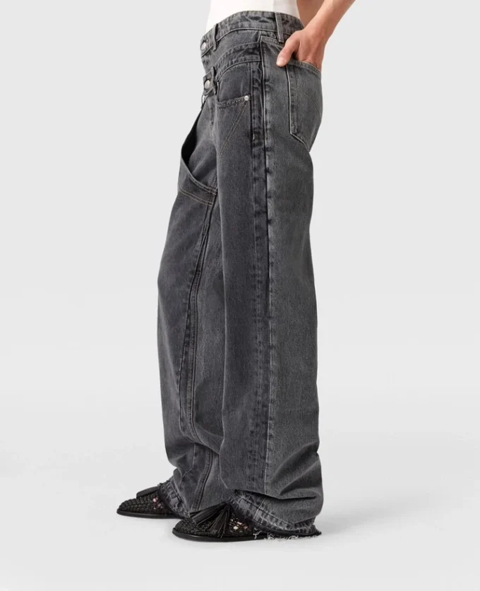 Jeans Chap con doppia cintura Jeans Chap con doppia cintura