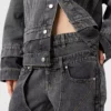 Jeans Chap con doppia cintura Jeans Chap con doppia cintura