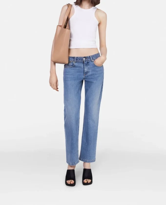 Jeans cropped Falabella Chain Light Wash Jeans cropped Falabella Chain Light Wash