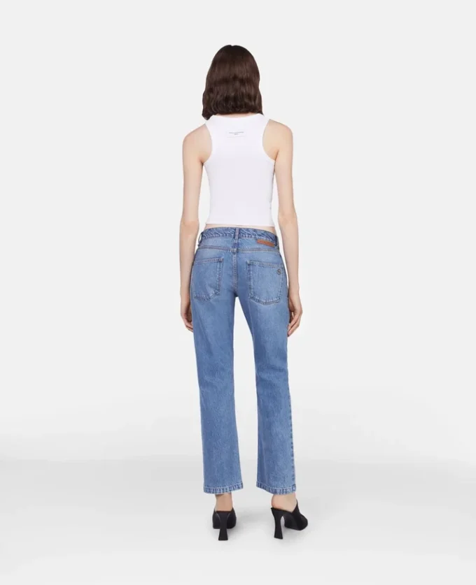 Jeans cropped Falabella Chain Light Wash Jeans cropped Falabella Chain Light Wash
