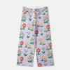 Jeans dritti con stampa floreale Jeans dritti con stampa floreale