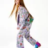 Jeans dritti con stampa floreale Jeans dritti con stampa floreale