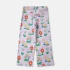 Jeans dritti con stampa floreale Jeans dritti con stampa floreale