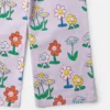 Jeans dritti con stampa floreale Jeans dritti con stampa floreale