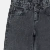 Jeans in denim a gamba dritta con pannello a contrasto Jeans in denim a gamba dritta con pannello a contrasto