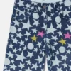 Jeans in denim a gamba dritta con stampa a stelle Jeans in denim a gamba dritta con stampa a stelle