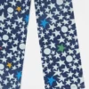 Jeans in denim a gamba dritta con stampa a stelle Jeans in denim a gamba dritta con stampa a stelle