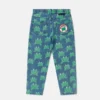 Jeans in denim a gamba dritta con stampa rana Jeans in denim a gamba dritta con stampa rana