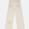 Jeans in denim a gamba dritta tono su tono Jeans in denim a gamba dritta tono su tono