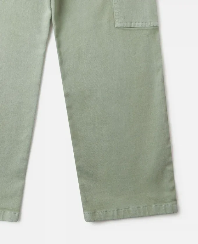 Jeans in denim a gamba dritta tono su tono Jeans in denim a gamba dritta tono su tono
