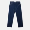 Jeans in denim a vita media e gamba dritta con ricamo Platinum Dream Jeans in denim a vita media e gamba dritta con ricamo Platinum Dream
