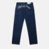 Jeans in denim a vita media e gamba dritta con ricamo Platinum Dream Jeans in denim a vita media e gamba dritta con ricamo Platinum Dream