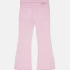 Jeans in denim con bordi smerlati Jeans in denim con bordi smerlati