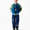 Jeans in denim con grafica Earth Friends