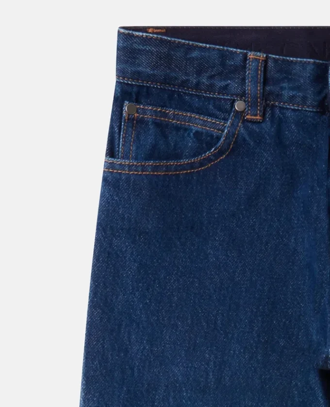 Jeans in denim con grafica Earth Friends