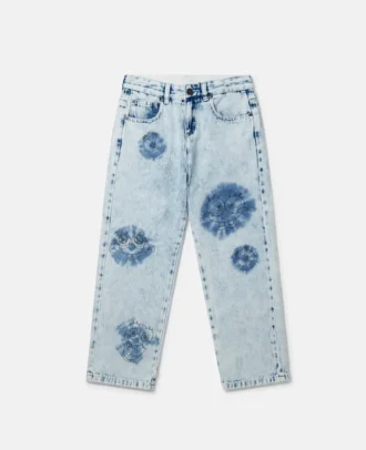 Jeans in denim con grafica SpongeBob Jeans in denim con grafica SpongeBob