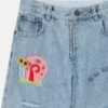Jeans in denim con grafica SpongeBob Jeans in denim con grafica SpongeBob