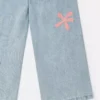 Jeans in denim con grafica SpongeBob Jeans in denim con grafica SpongeBob