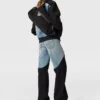 Jeans in denim con pannelli patchwork Jeans in denim con pannelli patchwork