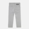 Jeans in denim con pannello con marchio Jeans in denim con pannello con marchio