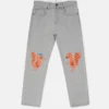 Jeans in denim con stampa grafica scoiattolo Jeans in denim con stampa grafica scoiattolo