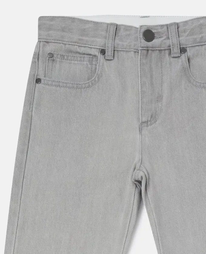 Jeans in denim con stampa grafica scoiattolo Jeans in denim con stampa grafica scoiattolo