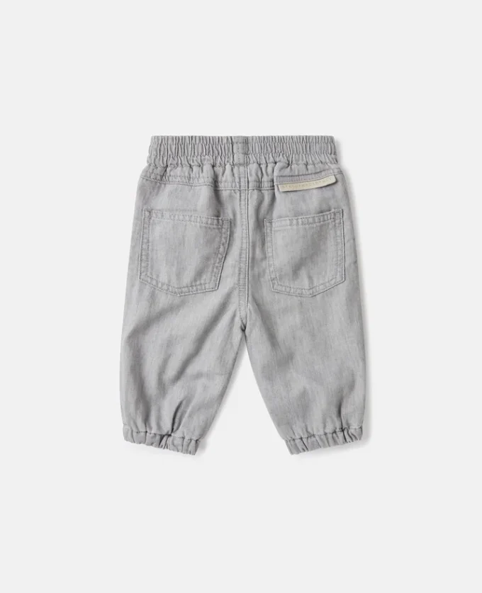Jeans in denim con stampa grafica scoiattolo Jeans in denim con stampa grafica scoiattolo