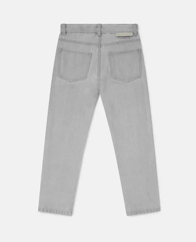 Jeans in denim con stampa grafica scoiattolo Jeans in denim con stampa grafica scoiattolo