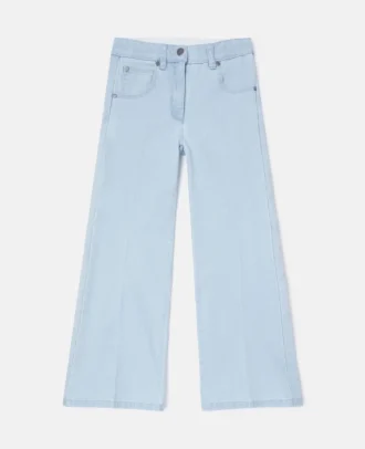 Jeans svasati in denim chiaro