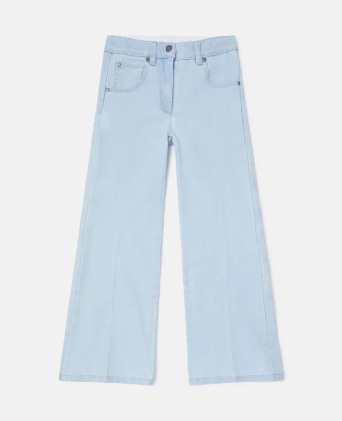 Jeans svasati in denim chiaro Jeans svasati in denim chiaro