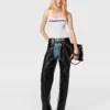 Jeans vegani con lacci Jeans vegani con lacci