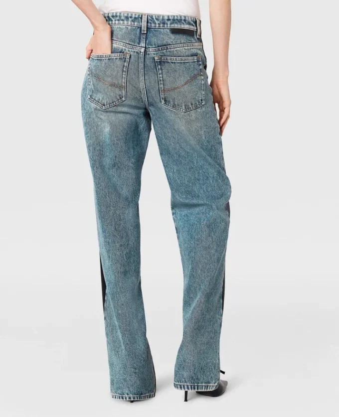 Jeans vegani con lacci Jeans vegani con lacci