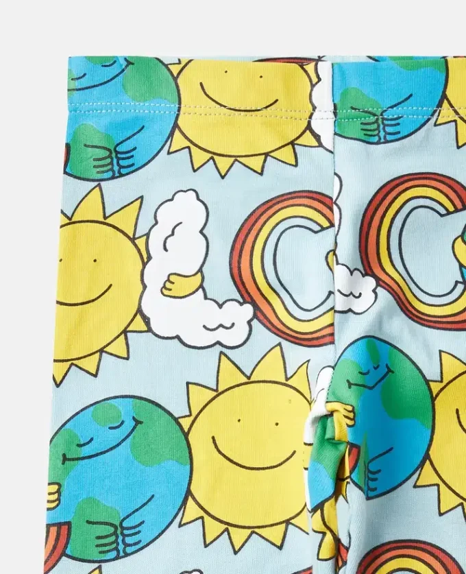 Leggings con stampa Earth Friends Leggings con stampa Earth Friends