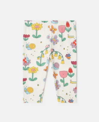 Leggings con stampa floreale