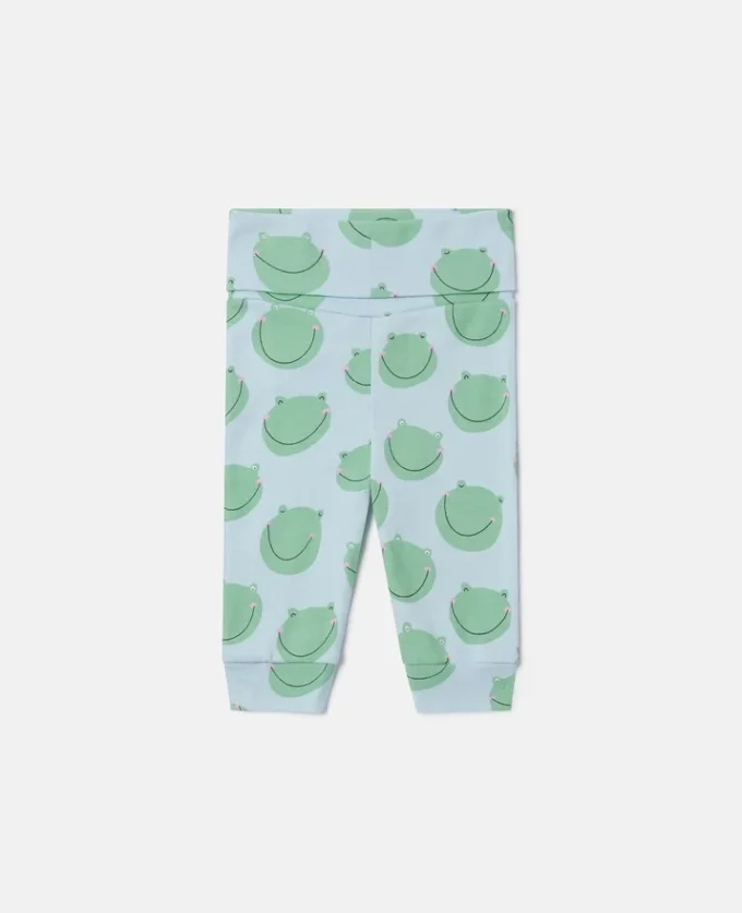 Leggings con stampa rana