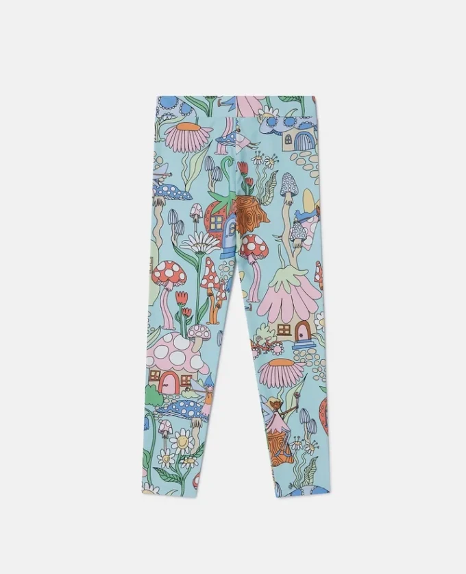 Leggings elasticizzati con stampa bosco Leggings elasticizzati con stampa bosco